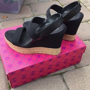 Tory Burch wedge sling back